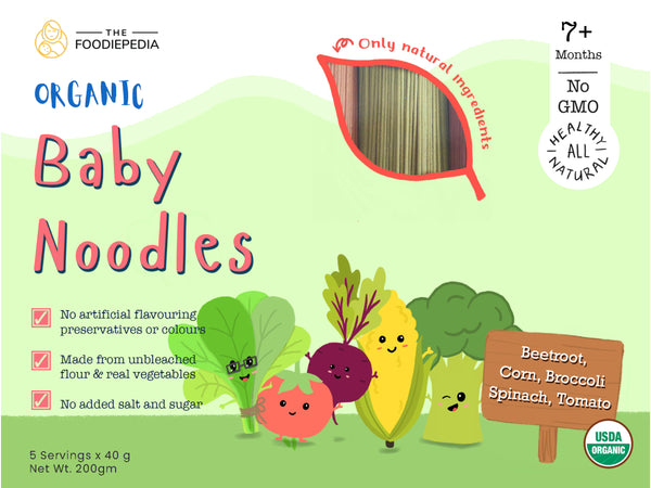 The Foodiepedia Organic Baby Noodle - Multi-Vege