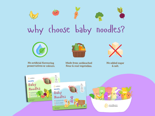 The Foodiepedia Organic Baby Noodle - Multi-Vege